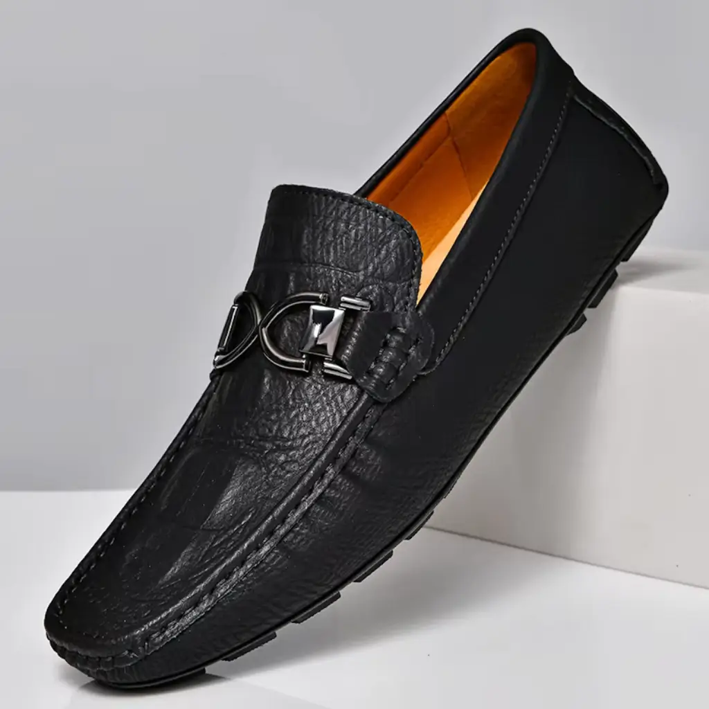 mocassim masculina preto